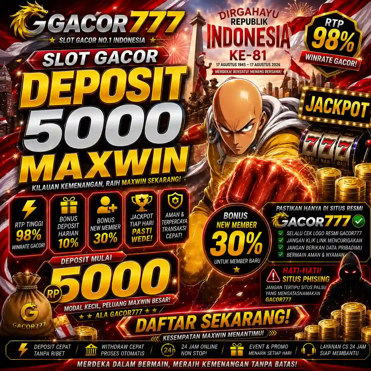GACOR777: Akses Andalan Link Slot Gacor Hari Ini Jagoan Situs Deposit 5000